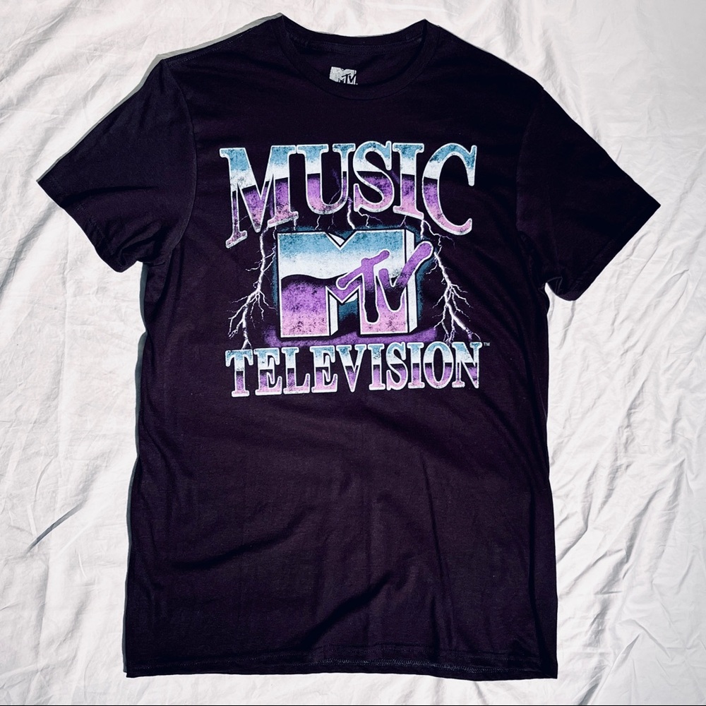 Vintage style MTV black Tee